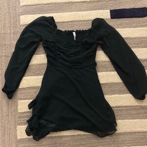Altar'd State Dark Green Long Sleeve Dress